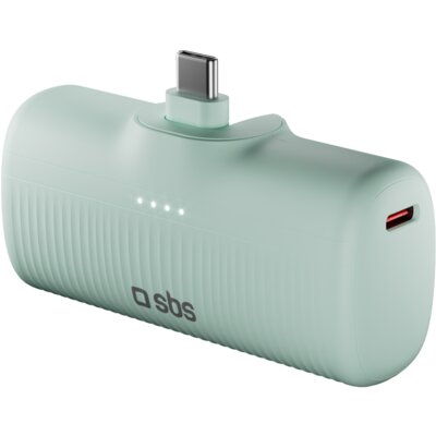 Powerbank SBS TEBB5000PLUGLBGRS EcoPower 5000 mAh 10W Zielony