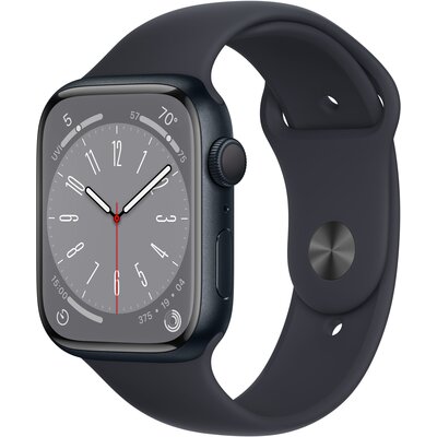Apple Watch 8 GPS 45mm koperta z aluminium (północ) + pasek sportowy (północ)