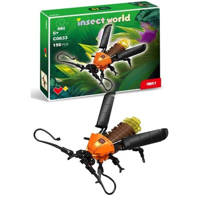Klocki plastikowe QBI Insect world Świetlik C0633-3