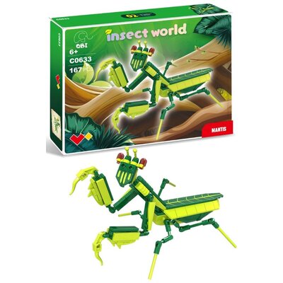 Klocki plastikowe QBI Insect world Modliszka C0633-2