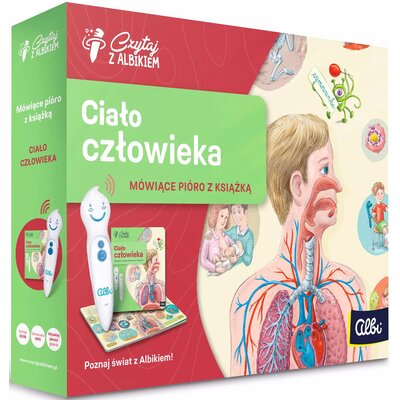 Książka Czytaj z Albikiem Ciało człowieka + Pióro Lucie Ujcová (twarda okładka)