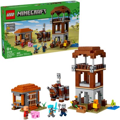 LEGO 21278 Minecraft Kryjówka rozbójników i dewastatorów