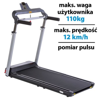 Bieżnia elektryczna HMS BE13 Sky Walk Czarny 1118W 12km/h