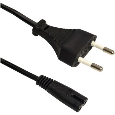 Kabel zasilający EU 2 pin (CEE 7/16) - IEC 320 C7 DMP 3 m