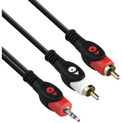 Kabel Jack 3.5 mm - 2x RCA DPM BMEN36 5m