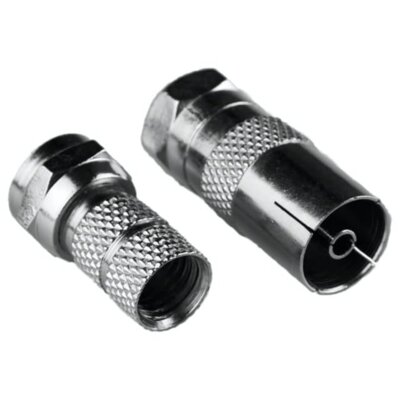 Adapter DPM Wtyk F - Gniazdo TV + Wtyk F BMJ11F