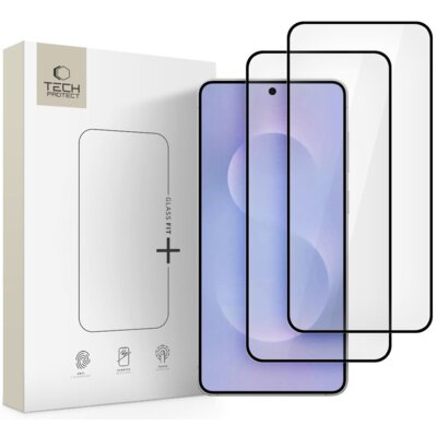 Szkło hartowane TECH-PROTECT Glass Fit+ do Samsung Galaxy S25 Edge Czarny (2 szt.)