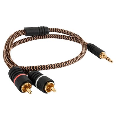 Kabel Jack 3.5 mm - 2x RCA PROSON Arctic 0.5m