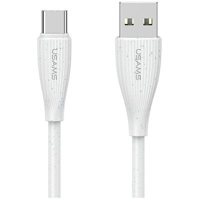 Kabel USB - USB-C USAMS Green Series SJ714 18W 1 m Bialy