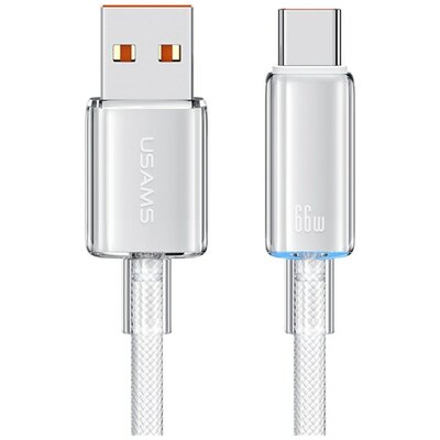Kabel USB-A - USB-C USAMS Cloud Series US-SJ658 66W 1.2 m Biały