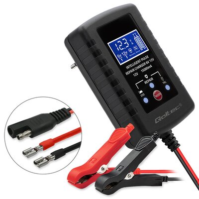 Inteligentna ładowarka QOLTEC 52426 do akumulatorów AGM GEL STD 6V 12V