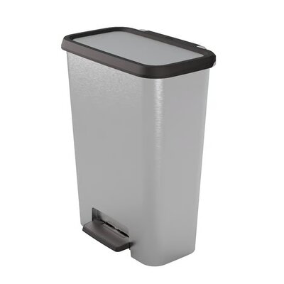 Kosz na śmieci CURVER Compatta 50L Srebrny