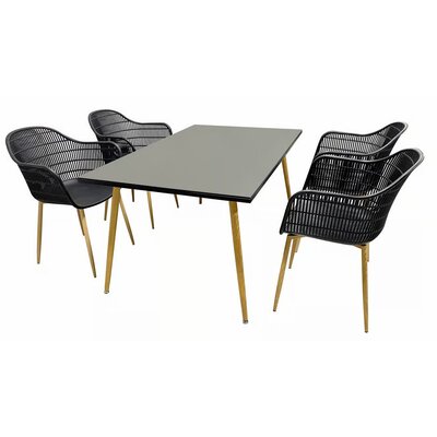 Zestaw mebli ogrodowych PATIO Luc Czarny