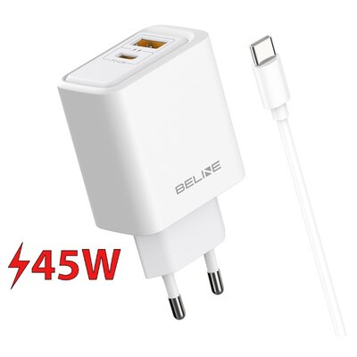 Ładowarka sieciowa BELINE BLN2CB45C 45W Biały