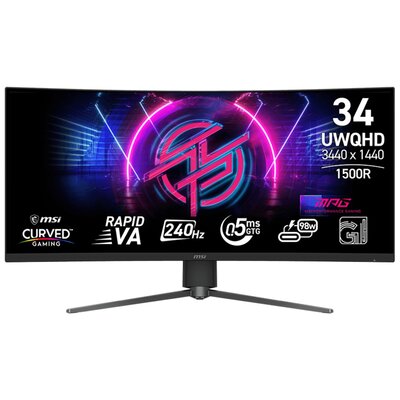 Monitor MSI MPG 346CQRF X24 34" 3440x1440px 240Hz 0.5 ms [GTG] Curved