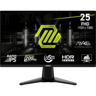 Monitor MSI MAG 255F E20 24.5" 1920x1080px IPS 200Hz 0.5 ms [GTG]
