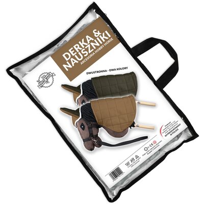 Derka i nauszniki SKIPPI Hobby Horse GAD03139 Beżowo-oliwkowy