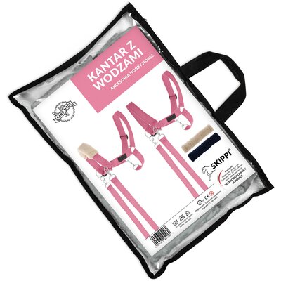 Kantar z wodzami SKIPPI Hobby Horse GAD03122 Różowy