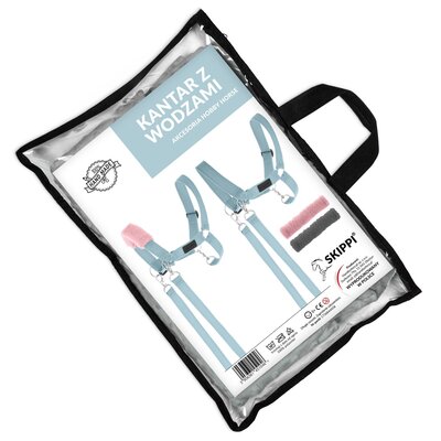 Kantar z wodzami SKIPPI Hobby Horse GAD03120 Błękitny