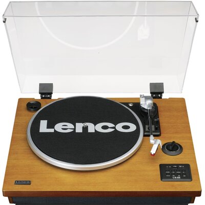 Gramofon LENCO LS-55WA Orzech, Manualny, Napęd paskowy,BT,USB,Wbudowane głośniki,Prędkość odtw. 33 1/3, 45, 78 obr./min
