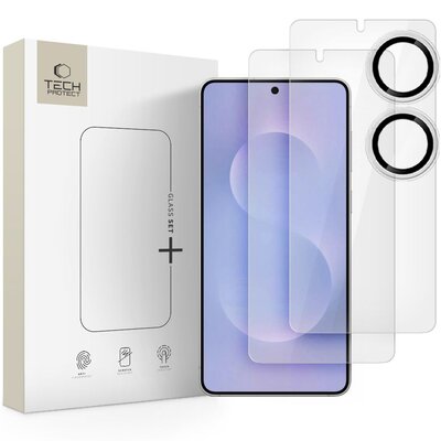 Szkło hartowane TECH-PROTECT Glass Set+ do Samsung Galaxy S25 Edge (3 szt.)