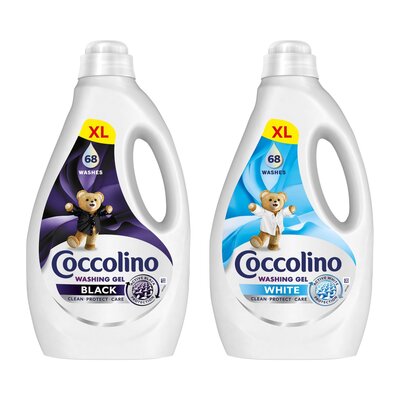 Żel do prania COCCOLINO Black 2720 ml + Żel do prania COCCOLINO White 2720 ml