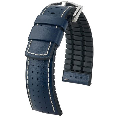 Pasek HIRSCH Tiger do Apple Watch 42/44/45/46/49mm Niebieski + Adapter