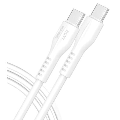Kabel USB-C - USB-C VEN-DENS 60W 1 m Biały
