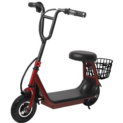 Hulajnoga elektryczna ENERO Asiento JR 12km 250W 8" Czarno-czerwony