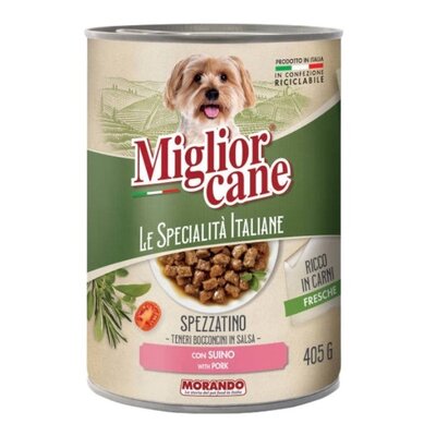 Karma dla psa MORANDO Le Specialita Italiane Wieprzowina 405 g