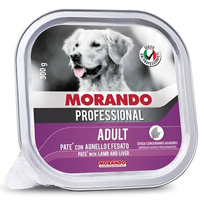 Karma dla psa MORANDO Professional Pasztet Jagnięcina z wątróbką 300 g