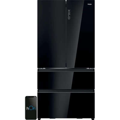 Lodówka HAIER HFR79F19DFGB Side by Side No Frost 190cm Side by Side Czarne szkło