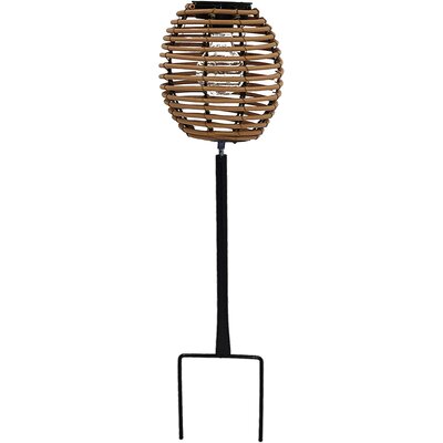 Lampka solarna PROGARDEN Kula rattan