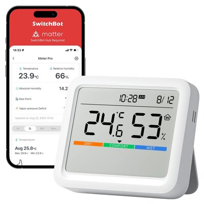 Termometr SWITCHBOT SwitchBot Meter Pro W4900000 Biały