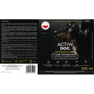 Płyn do dezynfekcji zwierząt BIO ACTIW Dog 200 ml