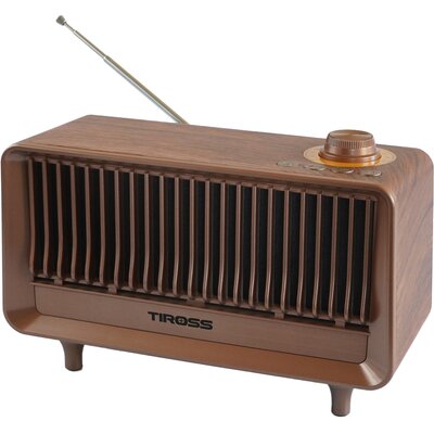 Radio TIROSS TS464 Analogowe Przenośne Brązowy