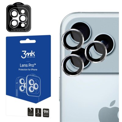 Nakładka na obiektyw 3MK Lens Protection Pro do Apple iPhone 17 Pro/17 Pro Max Srebrny