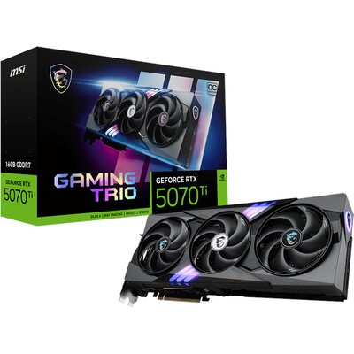 Karta graficzna MSI GeForce RTX 5070 Ti Gaming Trio OC 16GB DLSS-4 Czarny