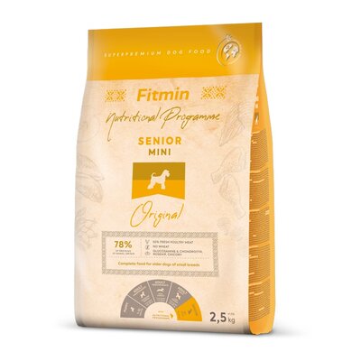 Karma dla psa FITMIN Mini Senior Drób 2.5 kg