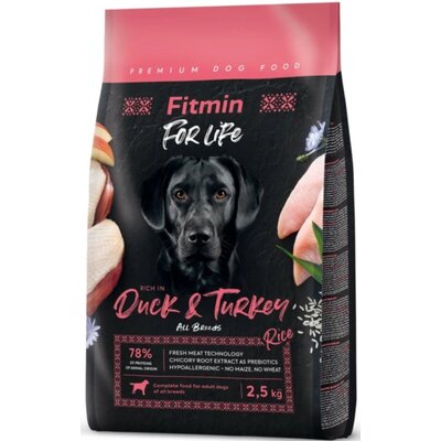 Karma dla psa FITMIN For Life Duck & Turkey 2.5 kg