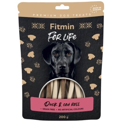 Przysmak dla psa FITMIN For Life Treat Kaczka i Dorsz 200 g