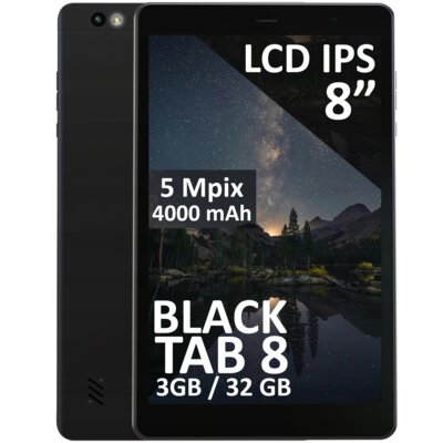 Tablet Android 8" Lte 3/32gb 4000mah Wifi Gps Sim Ładowarka Czarny