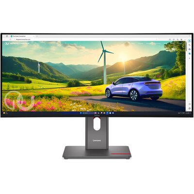 Monitor LENOVO ThinkVision P34WD-40 34" 3440x1440px IPS 120Hz 4 ms Curved + Kamera ThinkVision MC60