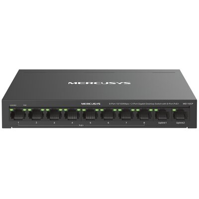 Switch MERCUSYS MS110CP Gigabit Ethernet, 10 portów, Funkcja PoE+