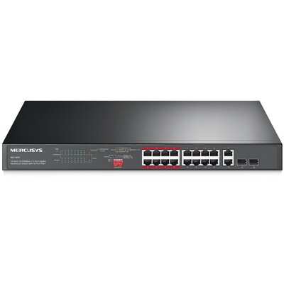 Switch MERCUSYS MS118CP Fast Ethernet, 18 portów, Funkcja PoE