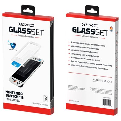 Szkło hartowane YAXO Glass Set do Nintendo Switch 2 (2 szt.)