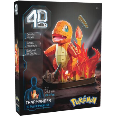 Puzzle 3D SPIN MASTER 4D Build Pokemon Charmander (241 elementów)