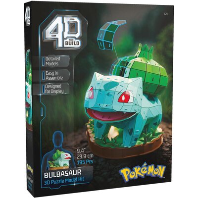 Puzzle 3D SPIN MASTER 4D Build Pokemon Bulbasaur (195 elementów)