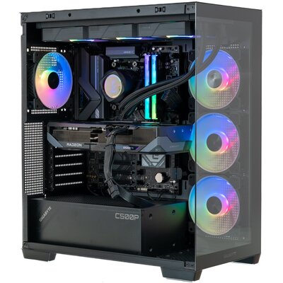 Komputer MAD DOG Powered by Gigabyte C500-A01DR32 R7-9800X3D 32GB RAM 2TB SSD Radeon RX9070XT Wi-Fi