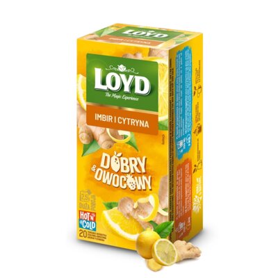 Herbata LOYD Dobry & Owocowy Imbir i cytryna (20 sztuk)